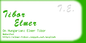 tibor elmer business card